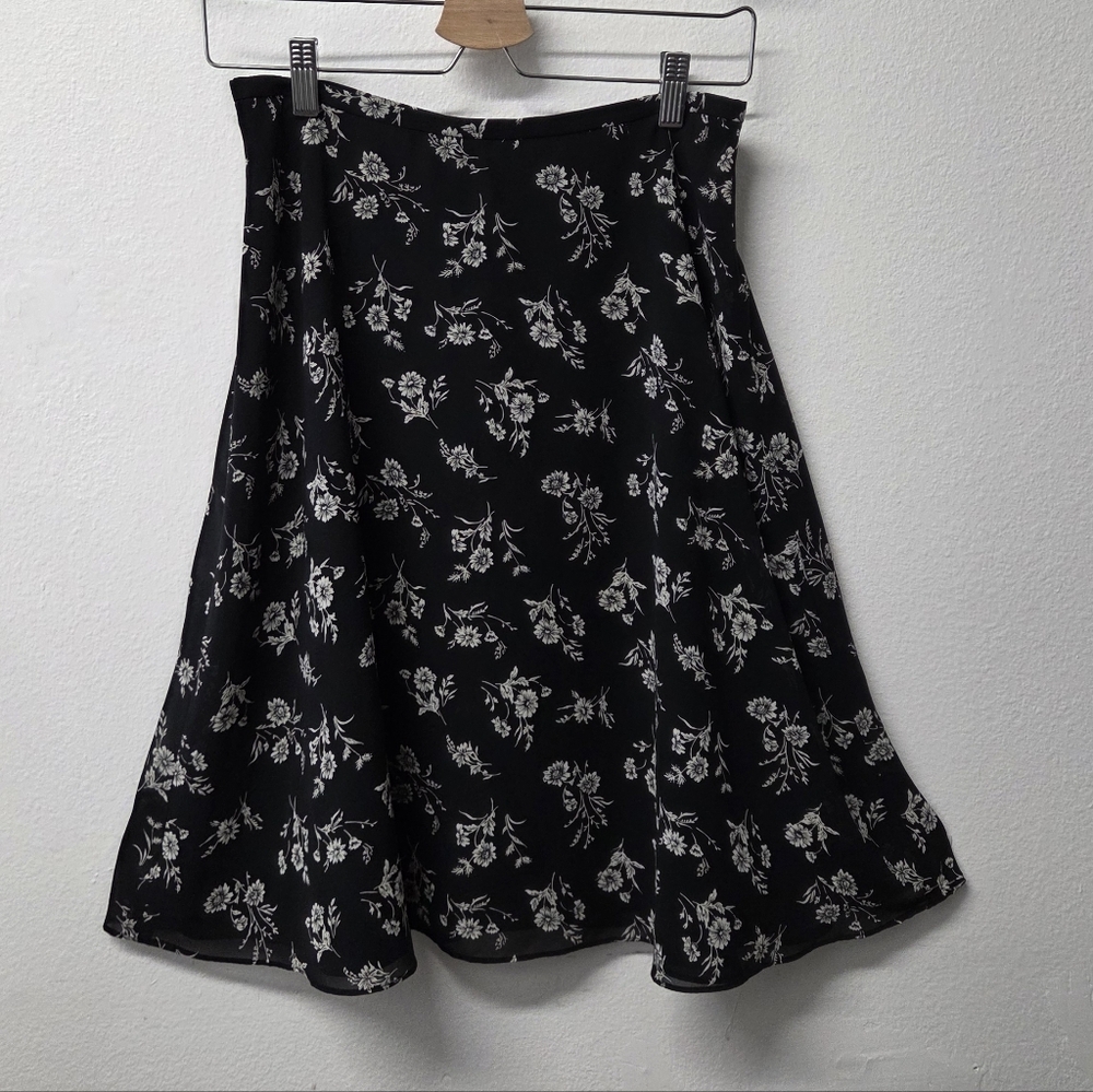 Floral Flared Skirt